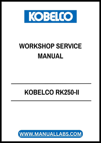 Unlock the full potential of your KOBELCO RK250-II with the comprehensive Workshop Service Manual S5140314E-2. This PDF guide is an essential resource for technicians and DIY enthusiasts alike, providing detailed insights into maintenance, troubleshooting, and repair procedures tailored specifically for your equipment.
