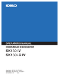 KOBELCO SK130 IV (SK1304RMMC2-1R) OPERATOR MANUAL - PDF FILE