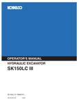 KOBELCO SK150LC III (S2YM1001E-00) OPERATOR MANUAL - PDF FILE