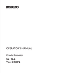 KOBELCO SK170-8 TIER 3 ROPS (YM91Z00005P1) OPERATOR MANUAL - PDF FILE