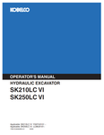 KOBELCO SK210LC VI (YN91ZU00009D2-01) OPERATOR MANUAL - PDF FILE