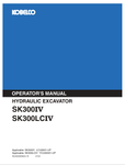 KOBELCO SK300IV, SK300LCIV (SK43003KM003-1R) OPERATOR MANUAL - PDF FILE
