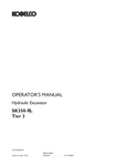 KOBELCO SK350-9L TIER 3 (LC91Z00031P1) OPERATOR MANUAL - PDF FILE