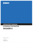 KOBELCO SK35SR-3 (S2PX00009ZE-01 NA) OPERATOR MANUAL - PDF FILE