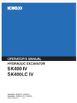 KOBELCO SK400LC IV (SK400LC4KMMC2-01) OPERATOR MANUAL - PDF FILE
