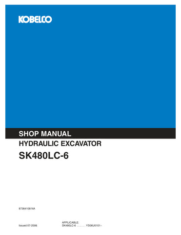 Unlock the full potential of your KOBELCO SK480LC-6 Hydraulic Excavator with the comprehensive Shop Manual (Part No. 87364108) in PDF format. This essential resource provides detailed insights into maintenance, troubleshooting, and repair procedures, ensuring your excavator operates at peak performance. With easy navigation and clear illustrations, this manual is designed for both seasoned professionals and DIY enthusiasts, making it an invaluable addition to your equipment toolkit. Don't miss out on the op