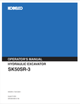 KOBELCO SK50SR-3 (S2PJ00016ZE-01 NA) OPERATOR MANUAL - PDF FILE