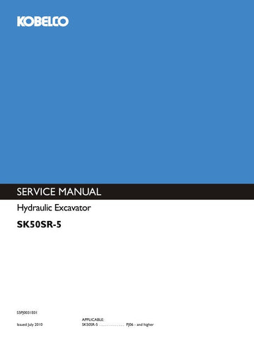 Unlock the full potential of your KOBELCO SK50SR-5 Hydraulic Excavator with the comprehensive Service Manual S5PJ0031E01. This expertly crafted PDF guide is designed to provide you with detailed insights into maintenance, troubleshooting, and repair procedures, ensuring your machine operates at peak performance.
