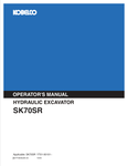 KOBELCO SK70SR (S2YT00002ZE-03) OPERATOR MANUAL - PDF FILE