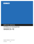 Unlock the full potential of your KOBELCO SK80CS-1E Excavator with the comprehensive service manual S5LF0004E-00, available in a convenient PDF format. This essential guide provides detailed instructions, schematics, and troubleshooting tips to ensure optimal performance and maintenance of your equipment. Whether you're a seasoned technician or a DIY enthusiast, this manual is your go-to resource for keeping your excavator running smoothly and efficiently. Don't miss out on the opportunity to enhance your 