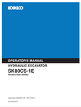KOBELCO SK80CS-1E (S2LF00004ZE-03) OPERATOR MANUAL - PDF FILE