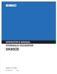 KOBELCO SK80CS (S2LF00002ZE-01) OPERATOR MANUAL - PDF FILE