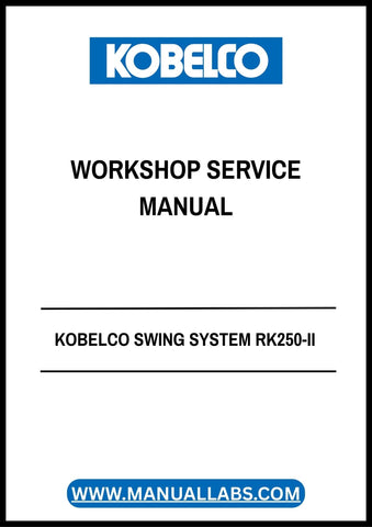 Invest in your machinery's longevity and performance by securing your copy of the KOBELCO RK250-II Workshop Service Manual today. With this manual at your fingertips, you can save time, reduce downtime, and enhance the efficiency of your operations.