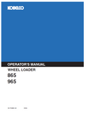 Discover the comprehensive KOBELCO Wheel Loader 865 and 965 Operator Manual. Enhance your operational efficiency with expert guidance and essential tips.