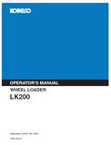 Unlock the full potential of your KOBELCO Wheel Loader LK200 with our comprehensive operator manual, featuring essential maintenance and operational guidelines.