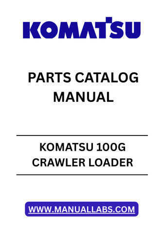 Discover the essential KOMATSU 100G Crawler Loader Parts Catalog Manual, designed specifically for models with serial number U000501-UP. This comprehensive PDF file serves as a vital resource for operators and mechanics alike, ensuring you have access to detailed parts information at your fingertips.