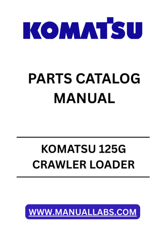 Unlock the full potential of your KOMATSU 125G Crawler Loader with our comprehensive Parts Catalog Manual, specifically designed for serial numbers K005001 and up. This PDF file serves as an essential resource for maintenance and repairs, ensuring you have access to detailed diagrams and part specifications at your fingertips.