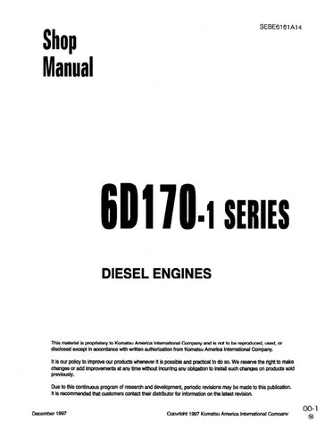 Unlock the full potential of your KOMATSU 6D170-2 Series Diesel Engine with the comprehensive SEBE6161A14 Shop Manual, now available in a convenient PDF format. This essential resource provides detailed specifications, maintenance guidelines, and troubleshooting tips, ensuring you can keep your engine running smoothly and efficiently. Perfect for both professionals and DIY enthusiasts, this manual is your go-to guide for maximizing performance and longevity, making it a must-have for anyone working with KOM