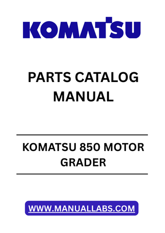 Unlock the full potential of your KOMATSU 850 Motor Grader with our comprehensive Parts Catalog Manual, specifically designed for serial numbers U200000 to U200416. This PDF file serves as an essential resource for identifying and sourcing the right parts, ensuring your equipment operates at peak performance.