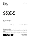 Unlock the full potential of your KOMATSU 980E-5 Dump Truck with the comprehensive Shop Manual (CEBM037302) in PDF format. This essential resource provides detailed insights into maintenance, troubleshooting, and repair procedures, ensuring your equipment operates at peak performance. With easy navigation and clear illustrations, this manual is designed for both seasoned professionals and newcomers alike, making it an invaluable tool for efficient and effective upkeep of your dump truck.