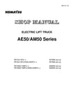 Unlock the full potential of your KOMATSU AE50/AM50, FB Series Forklift Models (15U-20MU) with the comprehensive Electric Lift Truck Shop Manual (BBA12C1-05) in PDF format. This essential guide provides detailed insights into maintenance, troubleshooting, and repair procedures, ensuring your equipment operates at peak performance. With easy navigation and clear illustrations, this manual is designed for both seasoned technicians and DIY enthusiasts, making it an invaluable resource for keeping your forklift