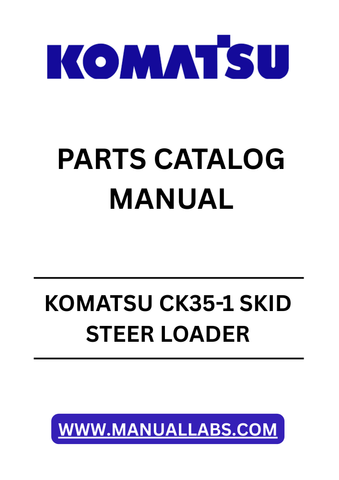 Discover the essential KOMATSU CK35-1 Skid Steer Loader Parts Catalog Manual, designed specifically for models with serial number A40001 and above. This comprehensive PDF file serves as a vital resource for maintenance and repair, ensuring your equipment operates at peak performance.
