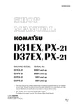 Unlock the full potential of your KOMATSU D31EX-21, D31PX-21, D37EX-21, and D37PX-21 with the comprehensive SHOP MANUAL SEBM025608, available in a convenient PDF format. This essential guide provides detailed insights into maintenance, troubleshooting, and repair procedures, ensuring your machinery operates at peak performance. With easy navigation and clear illustrations, this manual is an invaluable resource for both professionals and DIY enthusiasts, helping you save time and reduce costly downtime. Inve