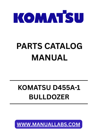 Unlock the full potential of your KOMATSU D455A-1 Bulldozer with our comprehensive Parts Catalog Manual, specifically designed for serial numbers 1002 and up. This PDF file serves as an essential resource for maintenance and repair, ensuring you have access to detailed diagrams and part specifications at your fingertips.