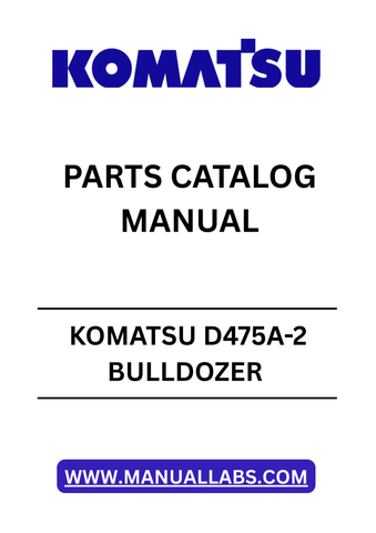Discover the essential KOMATSU D475A-2 Bulldozer Parts Catalog Manual, designed specifically for models with serial numbers 10201 and up. This comprehensive PDF file serves as a vital resource for operators and maintenance professionals, providing detailed diagrams and part numbers to ensure accurate repairs and replacements.