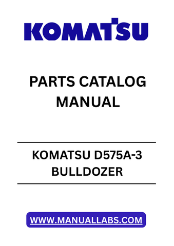 Discover the essential KOMATSU D575A-3 Bulldozer Parts Catalog Manual, designed specifically for models SN 10101 and up. This comprehensive PDF file serves as a vital resource for operators and maintenance professionals, providing detailed diagrams and part numbers to ensure accurate repairs and replacements.