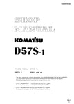 Unlock the full potential of your KOMATSU D57S-1 with the comprehensive SHOP MANUAL SEBM0135A05, available in a convenient PDF format. This essential guide provides detailed insights into maintenance, troubleshooting, and repair procedures, ensuring your equipment operates at peak performance. With easy navigation and clear illustrations, this manual is an invaluable resource for both seasoned professionals and DIY enthusiasts. Enhance your operational efficiency and prolong the lifespan of your machinery b