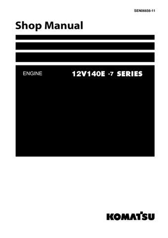 Unlock the full potential of your Komatsu 12V140E-7 Series engine with the comprehensive Shop Manual SEN06656-11, available in a convenient PDF format. This essential resource provides detailed insights into maintenance, troubleshooting, and repair procedures, ensuring your engine operates at peak performance. With clear illustrations and step-by-step instructions, this manual is designed for both seasoned professionals and DIY enthusiasts, making it an invaluable addition to your toolkit. Don't miss the op
