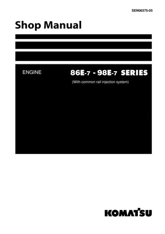 Unlock the full potential of your KOMATSU machinery with the comprehensive Engine Shop Manual for the 86E-7 to 98E-7 series (SEN06575-05). This PDF file is an essential resource for technicians and operators, providing detailed insights into engine specifications, maintenance procedures, and troubleshooting tips. With clear diagrams and step-by-step instructions, you can ensure optimal performance and longevity of your engine, making it a must-have for anyone looking to enhance their operational efficiency.