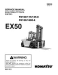 Unlock the full potential of your KOMATSU machinery with the comprehensive Shop Manual SM228 for models EX50, FD100/115/135-8, and FD150/160E-8. This PDF file is an essential resource for technicians and operators alike, providing detailed diagrams, maintenance procedures, and troubleshooting tips to ensure optimal performance and longevity of your equipment. With easy navigation and clear instructions, you can confidently tackle repairs and maintenance tasks, saving time and reducing downtime. Invest in yo