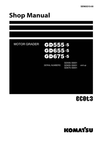 Unlock the full potential of your KOMATSU GD555-5, GD655-5, and GD675-5 with the comprehensive SHOP MANUAL SEN05215-00, available as a convenient PDF file. This essential resource provides detailed insights into maintenance, troubleshooting, and repair procedures, ensuring your machinery operates at peak performance. With easy navigation and clear illustrations, this manual is designed for both seasoned professionals and DIY enthusiasts, making it an invaluable addition to your toolkit. Don't miss out on t
