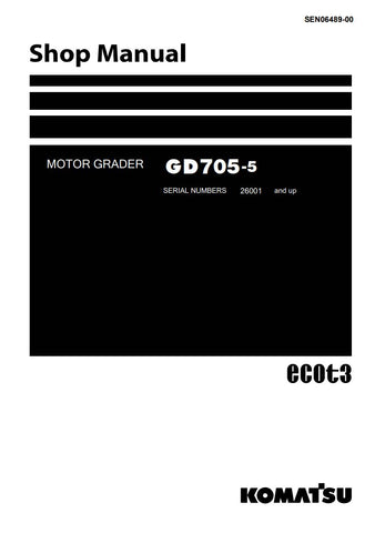 Unlock the full potential of your KOMATSU GD705-5 motor grader with the comprehensive shop manual SEN06489-00, available in a convenient PDF format. This essential resource provides detailed diagrams, maintenance tips, and troubleshooting guidance, ensuring you can keep your equipment running smoothly and efficiently. Perfect for both seasoned professionals and DIY enthusiasts, this manual is your go-to guide for maximizing performance and minimizing downtime. Don't miss out on the opportunity to enhance yo
