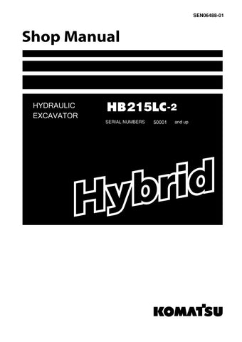 Unlock the full potential of your KOMATSU HB215LC-2 Hydraulic Excavator with the comprehensive SHOP MANUAL SEN06488-01, available in a convenient PDF format. This essential guide provides detailed schematics, maintenance tips, and troubleshooting advice, ensuring your excavator operates at peak performance. Perfect for both seasoned professionals and DIY enthusiasts, this manual is your go-to resource for maximizing efficiency and minimizing downtime. Invest in your equipment's longevity and reliability tod