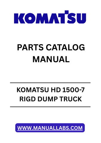 Discover the ultimate resource for maintaining your KOMATSU HD 1500-7 RIGD Dump Truck with our comprehensive Parts Catalog Manual. This PDF file is specifically designed for models with serial number A30039 and above, ensuring you have the most accurate and up-to-date information at your fingertips.