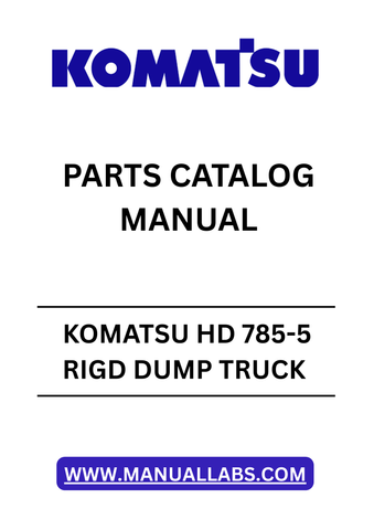 Discover the essential KOMATSU HD 785-5 RIGD Dump Truck Parts Catalog Manual, designed specifically for models SN 4001 and up. This comprehensive PDF file serves as a vital resource for operators and maintenance professionals, providing detailed diagrams and part numbers to streamline your repair and maintenance processes.