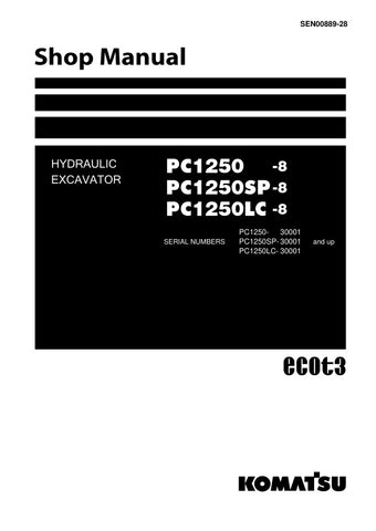Unlock the full potential of your KOMATSU PC1250-8, PC1250SP-8, and PC1250LC-8 hydraulic excavators with the comprehensive SHOP MANUAL SEN00889-28, available in a convenient PDF format. This essential guide provides detailed schematics, maintenance tips, and troubleshooting advice, ensuring your machinery operates at peak performance. Perfect for both seasoned professionals and DIY enthusiasts, this manual is your go-to resource for maximizing efficiency and minimizing downtime. Invest in your equipment's l