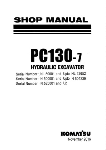 Unlock the full potential of your KOMATSU PC130-7 hydraulic excavator with the comprehensive SEBM036303 shop manual, available in a convenient PDF format. This essential resource provides detailed schematics, maintenance guidelines, and troubleshooting tips specifically designed for models 50001/500001/520001 and up. Whether you're a seasoned technician or a DIY enthusiast, this manual will empower you to perform repairs and maintenance with confidence, ensuring your excavator operates at peak performance. 