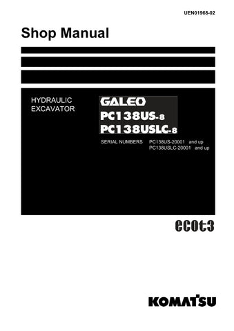 Unlock the full potential of your KOMATSU PC138US-8 and PC138USLC-8 hydraulic excavators with the comprehensive shop manual UEN01968-02. This PDF file is an essential resource for operators and technicians, providing detailed diagrams, maintenance procedures, and troubleshooting tips to ensure optimal performance and longevity of your equipment. With easy navigation and clear instructions, you can confidently tackle repairs and maintenance tasks, saving time and reducing downtime. Invest in this invaluable 