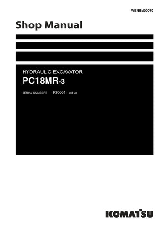 Unlock the full potential of your KOMATSU PC18MR-3 excavator with the comprehensive Hydraulic Excavator Shop Manual (WENBM00070). This PDF file is an essential resource for operators and technicians, providing detailed diagrams, maintenance tips, and troubleshooting guidance to ensure optimal performance and longevity of your equipment. With easy navigation and clear instructions, you can confidently tackle repairs and maintenance tasks, saving time and reducing downtime. Invest in this manual today to enha