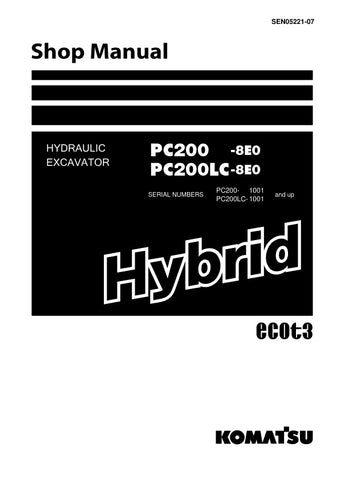 Unlock the full potential of your KOMATSU PC200-8E0 and PC200LC-8E0 hydraulic excavators with the comprehensive SHOP MANUAL SEN05221-07, available in a convenient PDF format. This essential guide provides detailed schematics, maintenance tips, and troubleshooting advice, ensuring your machinery operates at peak performance. With easy navigation and clear instructions, this manual is an invaluable resource for both seasoned professionals and DIY enthusiasts, helping you save time and reduce repair costs. Inv