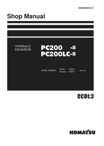 Unlock the full potential of your KOMATSU PC200-8 and PC200LC-8 hydraulic excavators with the comprehensive SHOP MANUAL SEN00084C0-21, available in a convenient PDF format. This essential guide provides detailed schematics, maintenance tips, and troubleshooting advice, ensuring your machinery operates at peak performance. With easy navigation and clear instructions, this manual is an invaluable resource for both seasoned professionals and newcomers alike, helping you save time and reduce costly downtime. In