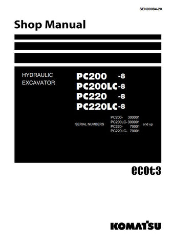 Unlock the full potential of your KOMATSU PC200-8, PC200LC-8, PC220-8, and PC220LC-8 hydraulic excavators with the comprehensive SHOP MANUAL SEN00084-20 in PDF format. This essential guide provides detailed schematics, maintenance tips, and troubleshooting advice, ensuring your machinery operates at peak performance. With easy navigation and clear instructions, this manual is a must-have for operators and technicians alike, helping you save time and reduce costly downtime. Invest in your equipment's longevi