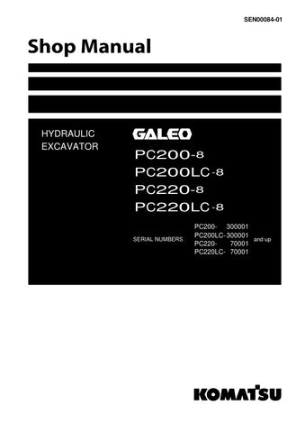 Unlock the full potential of your Komatsu machinery with the KOMATSU PC200-8, PC200LC-8, PC220-8, and PC220LC-8 Shop Manual SEN00084-01 in PDF format. This comprehensive guide provides detailed insights into maintenance, troubleshooting, and repair procedures, ensuring your equipment operates at peak performance. With easy navigation and clear illustrations, this digital manual is an essential resource for both seasoned professionals and DIY enthusiasts, helping you save time and reduce costly downtime. 