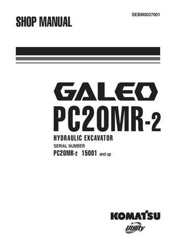 Unlock the full potential of your KOMATSU PC20MR-2 hydraulic excavator with the comprehensive shop manual SEBM0037001, available in a convenient PDF format. This essential resource provides detailed diagrams, maintenance guidelines, and troubleshooting tips, ensuring you can keep your equipment running smoothly and efficiently. Perfect for both seasoned professionals and DIY enthusiasts, this manual is your go-to guide for maximizing performance and minimizing downtime. Invest in your machinery's longevity 