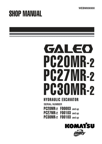 Unlock the full potential of your KOMATSU PC20MR-2, PC27MR-2, and PC30MR-2 hydraulic excavators with the comprehensive WEBM006900 service manual in PDF format. This essential resource provides detailed schematics, troubleshooting tips, and maintenance guidelines to ensure optimal performance and longevity of your machinery. Whether you're a seasoned technician or a DIY enthusiast, this manual is designed to empower you with the knowledge needed to keep your excavators running smoothly and efficiently. Don't