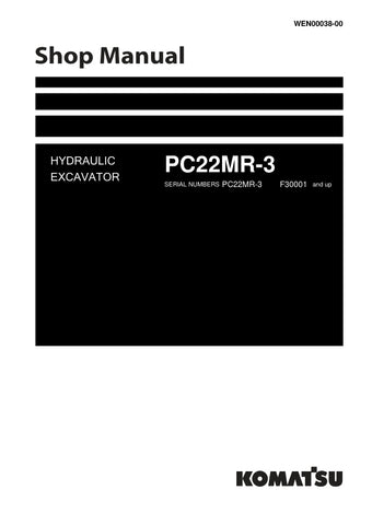 Unlock the full potential of your KOMATSU PC22MR-3 excavator with the comprehensive Hydraulic Excavator Shop Manual (WEN00038-00). This PDF file is an essential resource for operators and technicians, providing detailed diagrams, maintenance procedures, and troubleshooting tips to ensure optimal performance and longevity of your machine. With easy navigation and clear instructions, this manual empowers you to tackle repairs and maintenance with confidence, saving you time and money. Enhance your operational